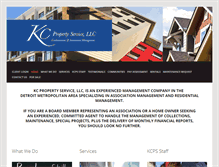 Tablet Screenshot of kcpropertyservice.com